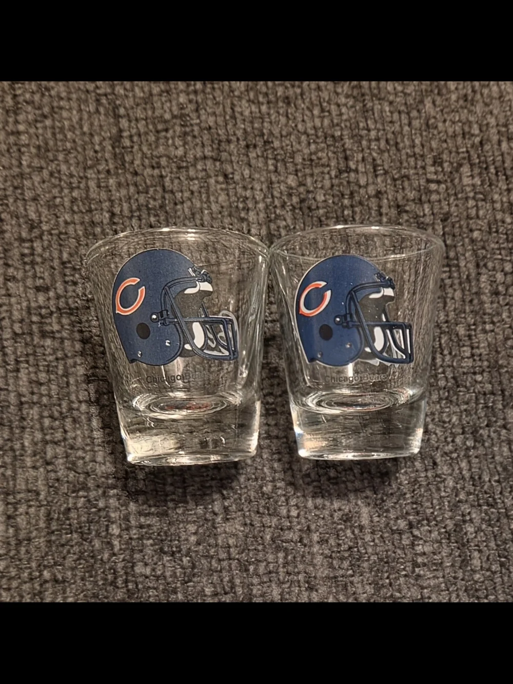 Chicago Bears NFL Helmet Shot Glasses - Set of 2